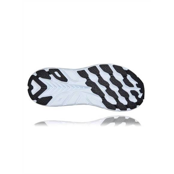 NEW HOKA men's clifton 8 running shoes in black white - Picture 9 of 9